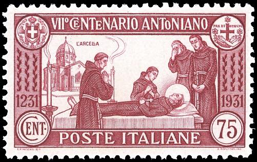 1931 - 75 cent. S.Antonio, dent. ... 