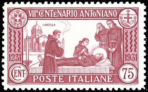 1931 - 75 cent. S.Antonio, dent. ... 