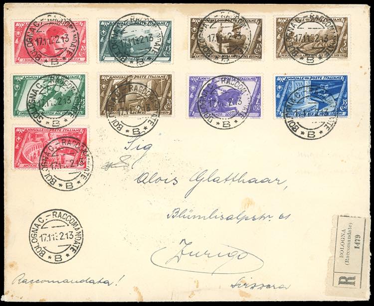 1932  - 5 + 2,50 lire Marcia su ... 