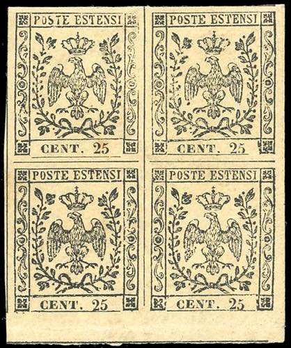 1852 - 25 cent. camoscio (4a), ... 