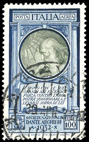 1932 - 100 lire Dante (41), usato, ... 