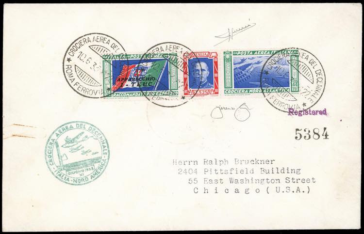 1933 - 5,25 + 44,75 lire Trittico ... 