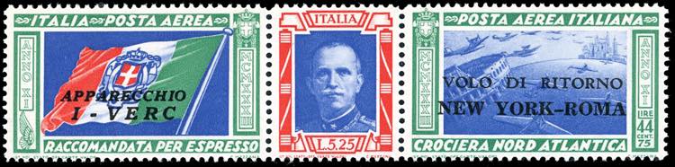 1933 - 5,25 + 44,75 Trittico ... 
