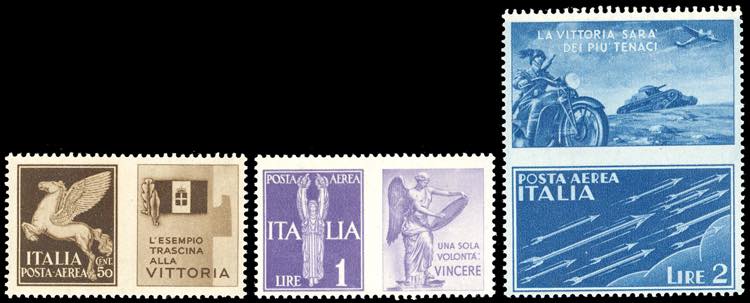 1942 - Non emessi, serie completa ... 