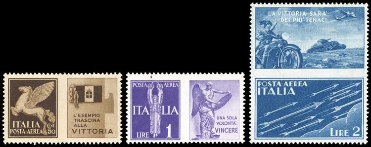 1942 - Non emessi, serie completa ... 