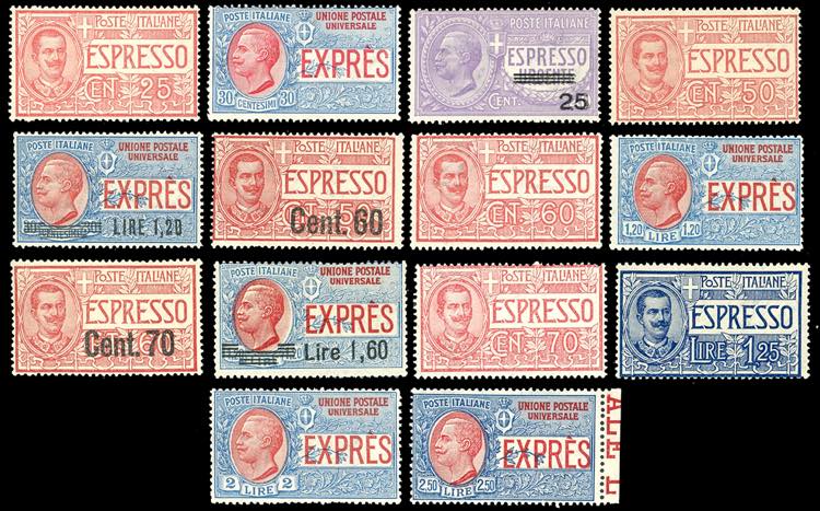 1903/26 - Le prime nove emissioni ... 