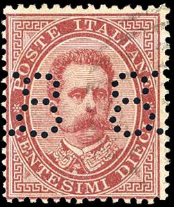 1887 - 8 - 8 cent. su 10 cent. ... 
