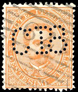 1887 - 18 cent. su 20 cent. ... 