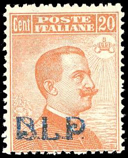 1921 - 20 cent., soprastampa BLP ... 