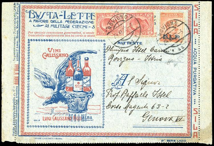 1922/23 - 20 cent. soprastampa BLP ... 