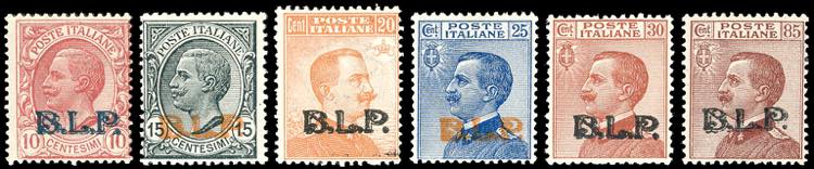 1923 - Soprastampati BLP del III ... 