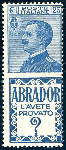 1924 - 25 cent. Abrador (4), gomma ... 