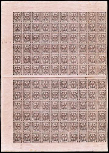 1855 - 9 cent. violetto grigio, ... 