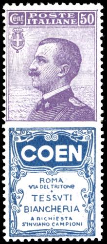 1924 - 50 cent. Coen (10), nuovo, ... 