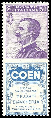 1924 - 50 cent. Coen (10), nuovo, ... 