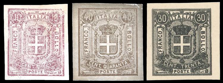 1862 - Saggi Sparre, 10 e 40 ... 