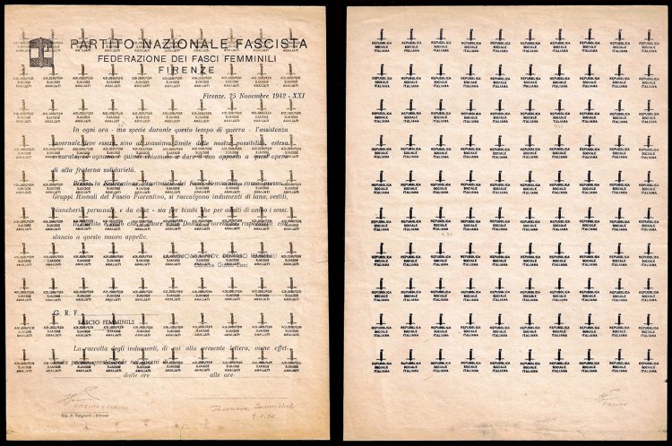 1944 - Foglio di prova della ... 