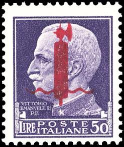 1944 - 50 lire soprastampato ... 