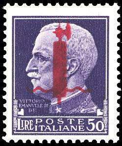 1944 - 50 lire soprastampato ... 