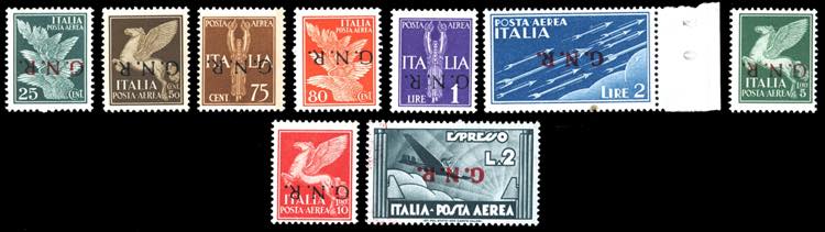 1944 - Soprastampati G.N.R. di ... 