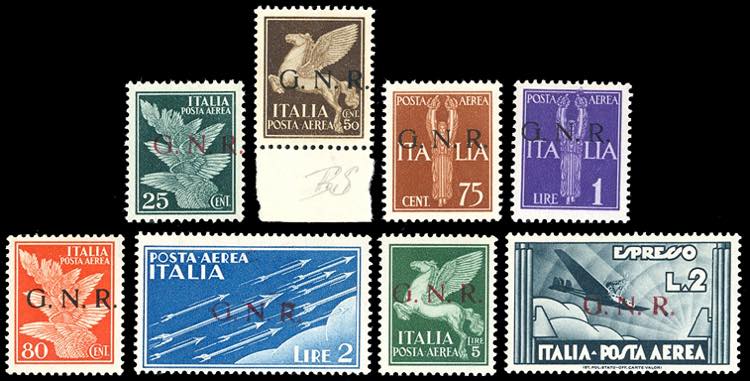 1943 - Soprastampati G.N.R. di ... 