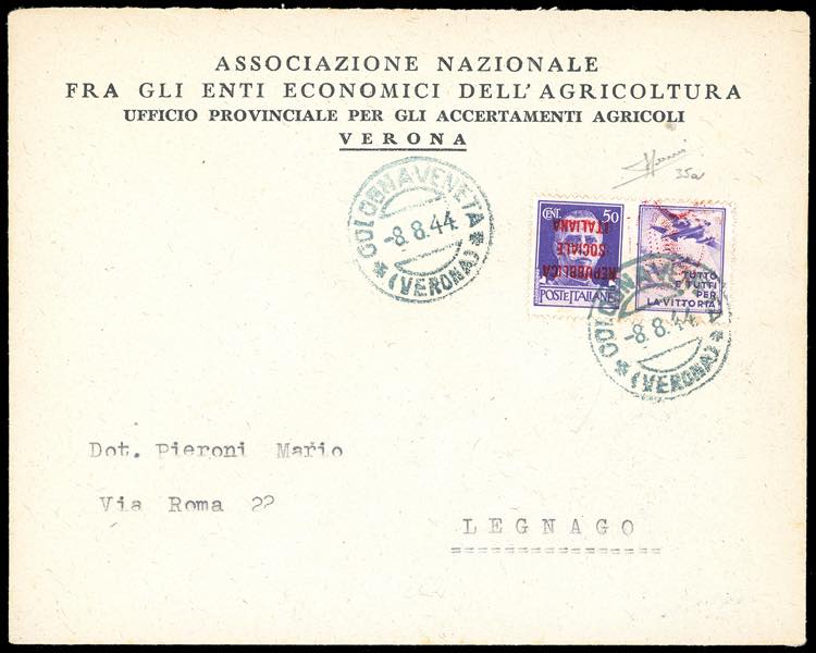 1944 - 50 cent. Aeronautica, ... 
