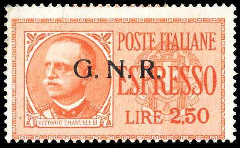 1943 - 2,50 lire, soprastampa ... 