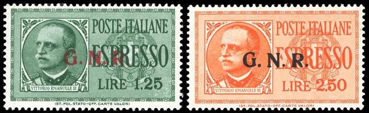1943 - 1,25 lire e 2,50 lire, ... 