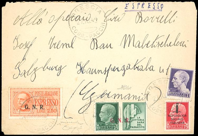 1944 - 2,50 lire soprastampa ... 