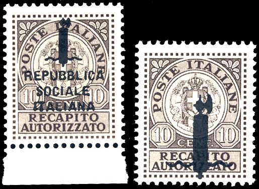 1944  - Soprastampati, non emessi, ... 