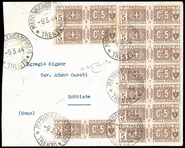 1944 - 5 cent. pacchi postali, ... 