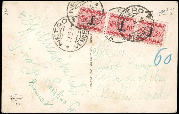 1944 - 20 cent. soprastampato ... 