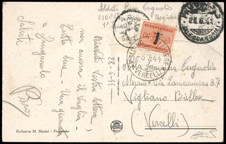 1944 - 30 cent. soprastampato ... 