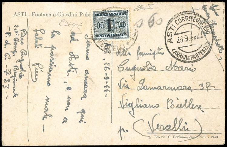 1944 - 60 cent. soprastampato ... 