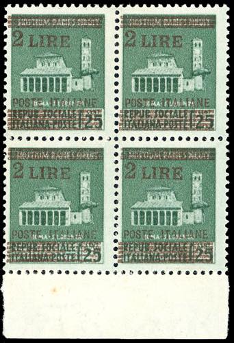 1945 - 25 cent. Monumenti ... 