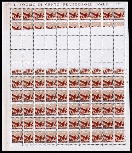 1945 - 10 cent. Democratica, ... 