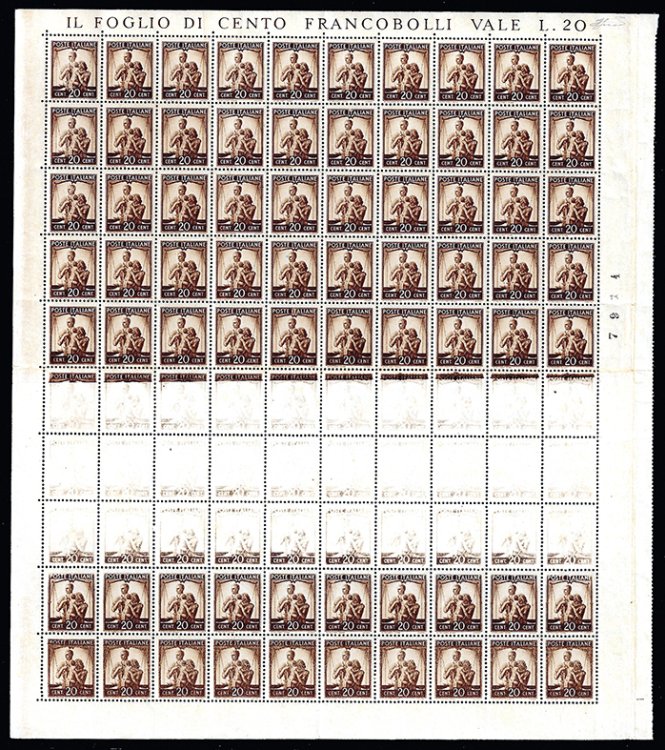 1945 - 20 cent. Democratica, ... 