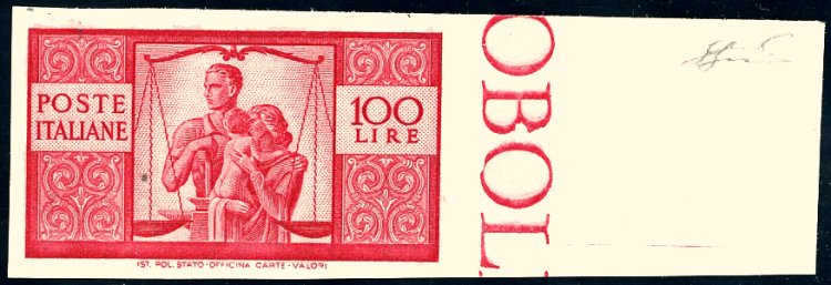 1946 - 100 lire carminio vivo ... 