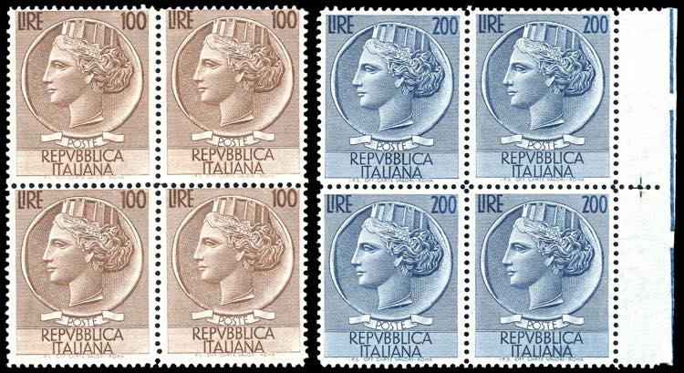 1954 - 100 e 200 lire Siracusana, ... 