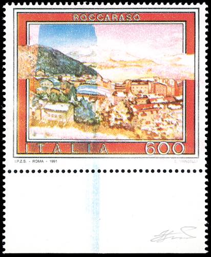 1991 - 600 lire Roccaraso, stampa ... 