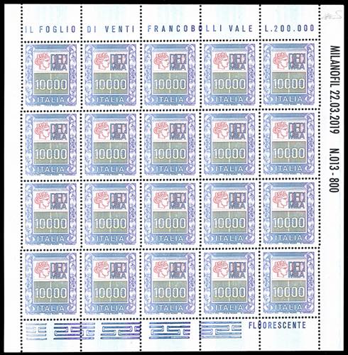 2019 - 10.000 lire Alti valori ... 