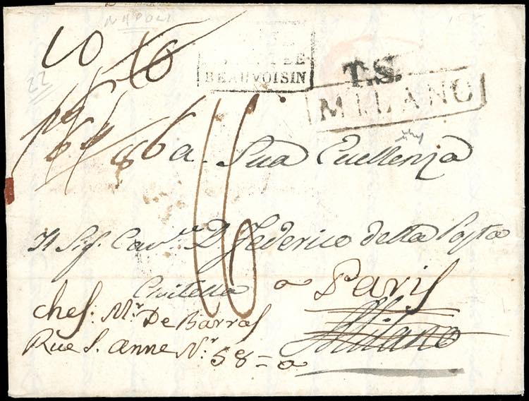 1822 - Lettera prefilatelica da ... 