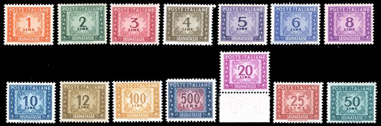 1947/54 - Filigrana ruota, serie ... 