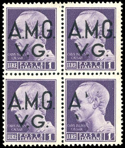 1945 - 1 lira soprastampato, ... 