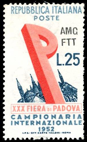 1952 - 25 lire Fiera di Padova, ... 