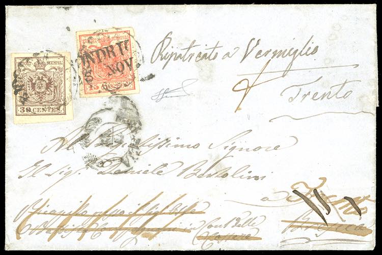 1950 - 15 cent. rosso, III tipo, ... 