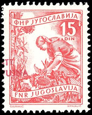 1953 - 15 d. soprastampato, ... 