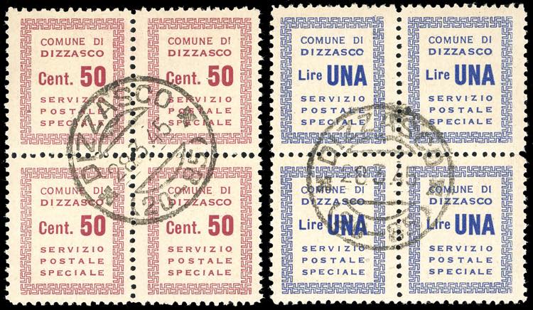 DIZZASCO 1944 - 50 cent. e 1 lira ... 