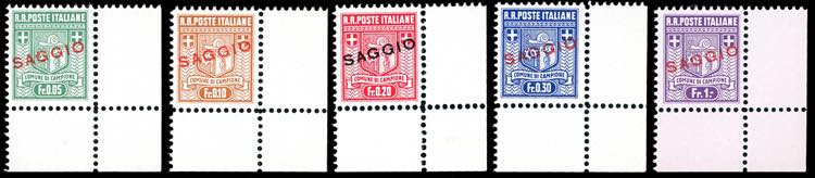 CAMPIONE DITALIA 1944 - Stemma, I ... 