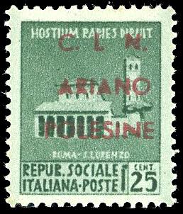 ARIANO POLESINE 1945 - 25 cent. ... 